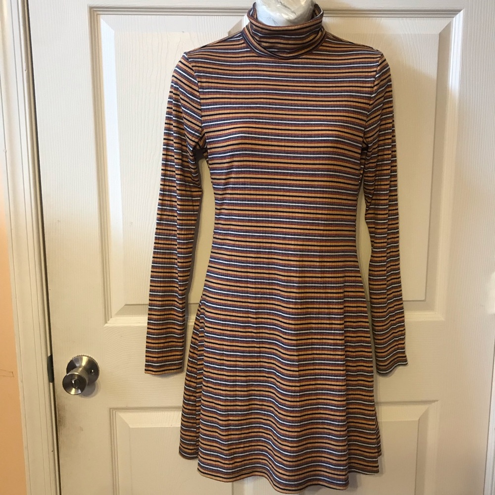 No comment ny-La Size M dress multicolor stripes